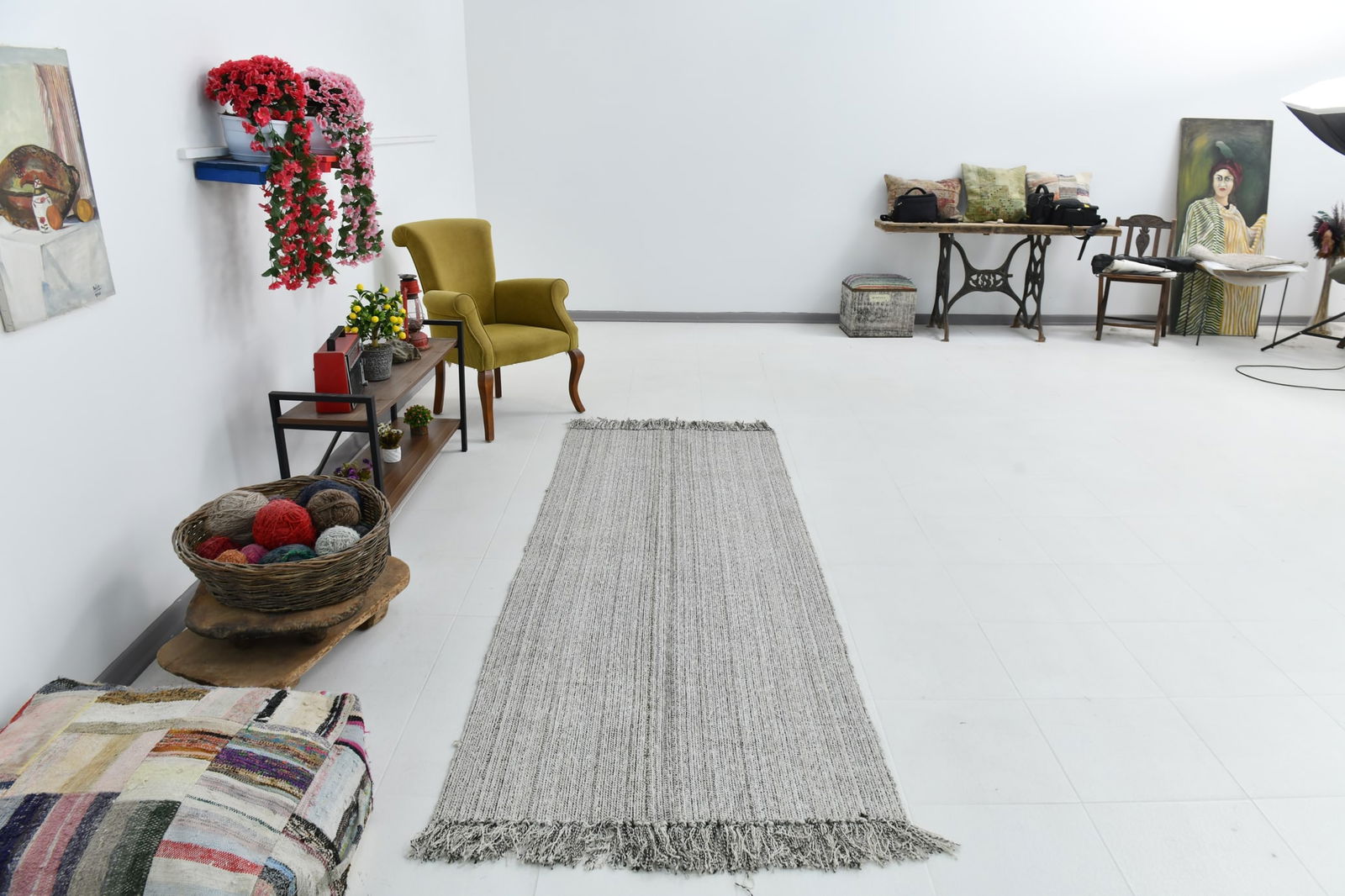3'4'' x 8'10'' Turkish Flatweave Kilim Rug - 60747 - 8