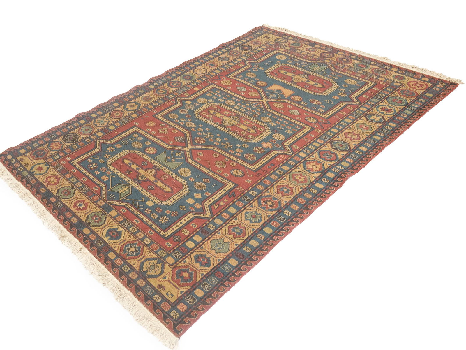 Red Tribal Sumak 6X8 Pakistan Oriental Rug - 5