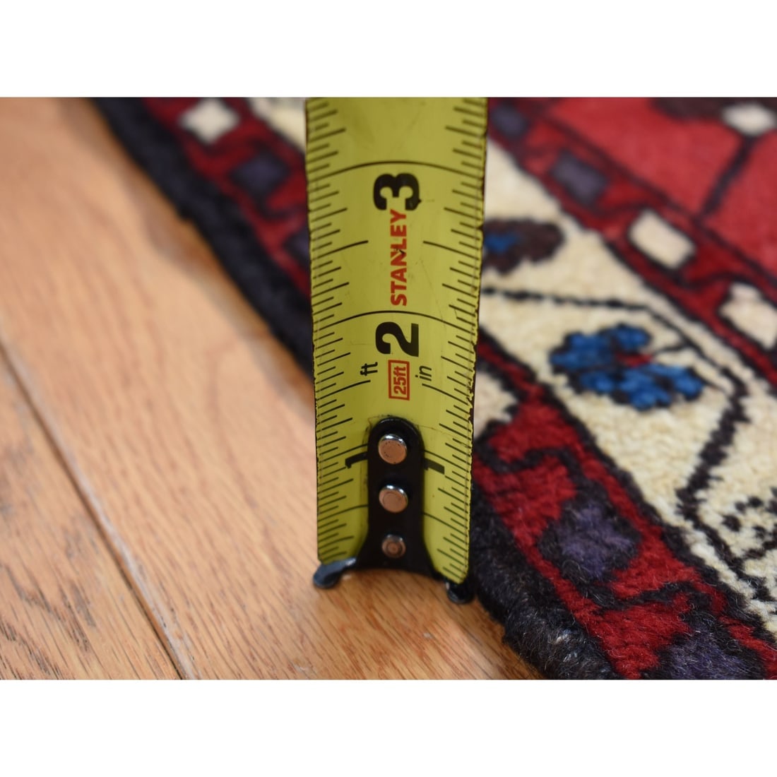 Red, New Bohemian Persian Malayer, Pure Wool, Hand Knotted Rug - 8