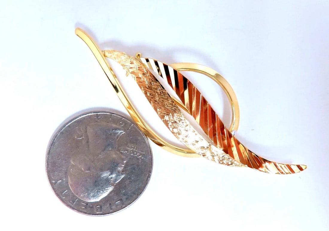 Leaf Pin 14kt ** - 4