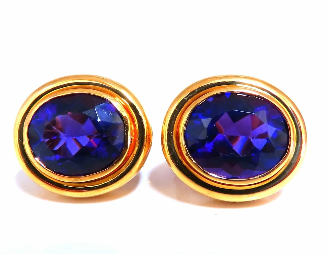12.20 Natural Amethyst Clip Earrings 14Kt** (1 of 5)