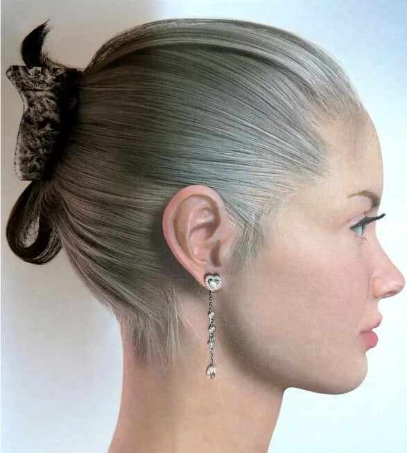 2.40ct Natural Briolette Diamonds Dangle Station Yard Earrings 14kt** - 5