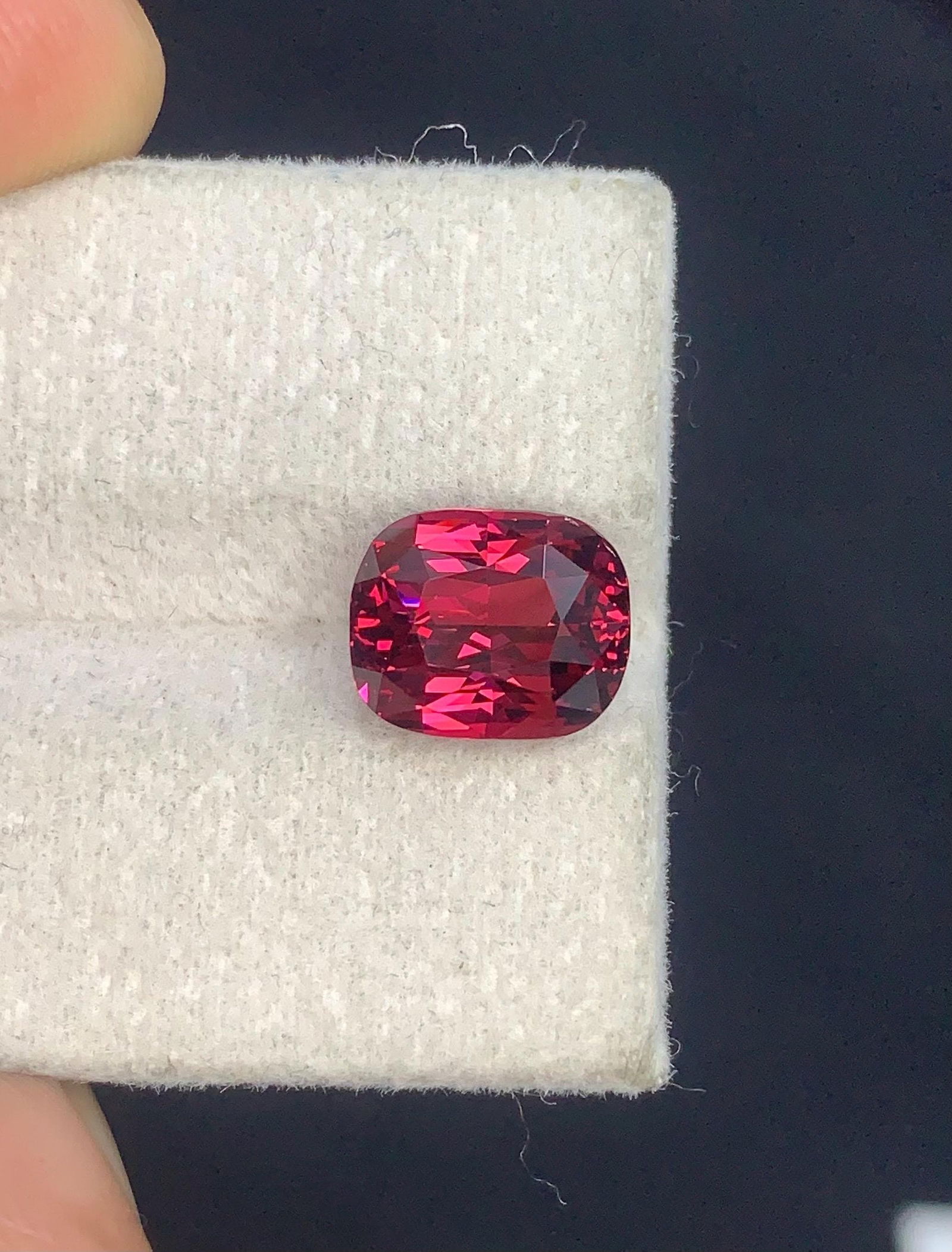 Brilliant Fancy Cushion Cut Raspberry Pink Garnet Gemstone, 4.66 Carat January Birthstone From - 2