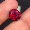 5.70 Carat Cherry Red Garnet Gemstone, Brilliant Fancy Oval Cut Gemstone - 13
