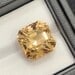 Golden Topaz Loose Gemstone: 16.65 Carat Asscher Cut Stone - 7