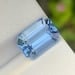 Sky Blue Aquamarine Gemstone: Emerald Cut Ring Stone, 3.70 ct - 11