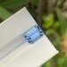 Sky Blue Aquamarine Gemstone: Emerald Cut Ring Stone, 3.70 ct - 17