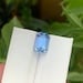 Sky Blue Aquamarine Gemstone: Emerald Cut Ring Stone, 3.70 ct - 18