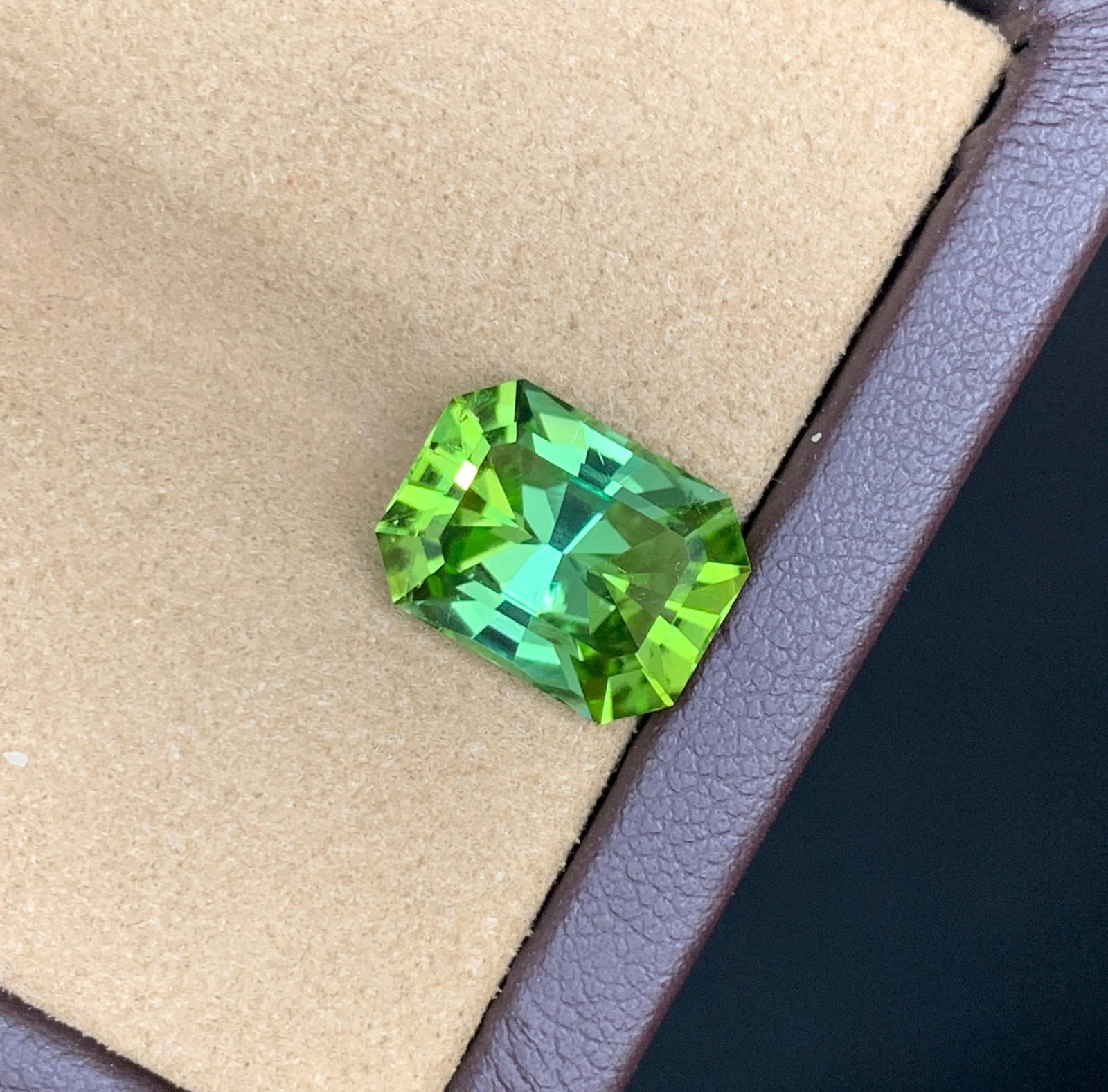 Mint Green Tourmaline Gemstone: 6.50 Carat Radiant Cut, Afghanistan Origin - 6