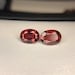 Rhodolite Garnet Gemstone Pair: 3 CT Faceted Oval Cut, Eye Clean - 12