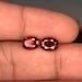 Rhodolite Garnet Gemstone Pair: 3 CT Faceted Oval Cut, Eye Clean - 9