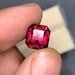 Rhdodlite Red Garnet, Faceted Emerald Vivid Red Garnet Engagement Ring, 7.76 Ct - 15