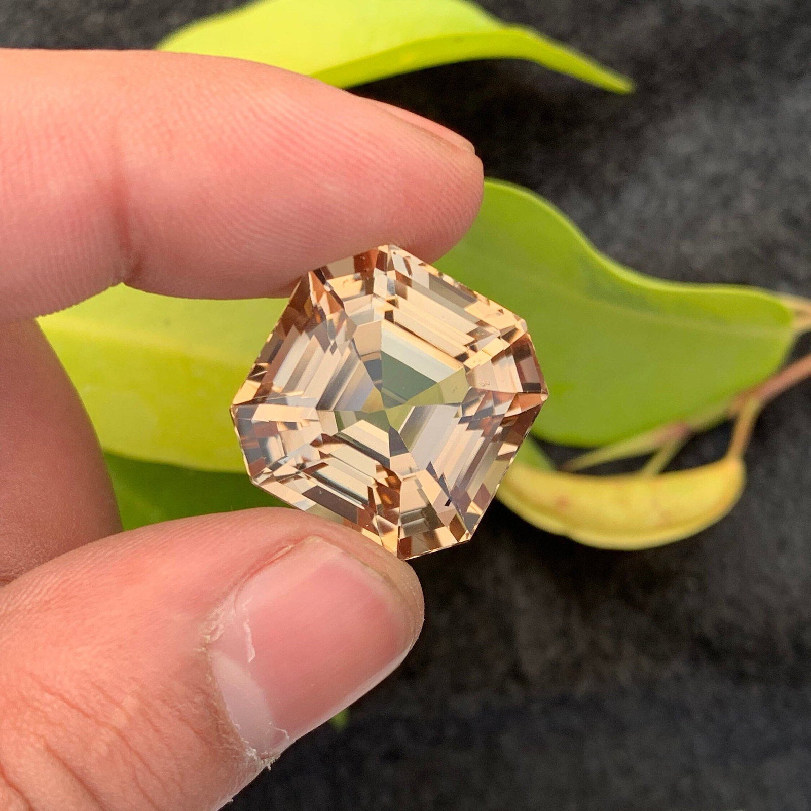 Sherry Topaz Gemstone: 46.55 CT Asscher Cut, Loupe Clean (1 of 19)