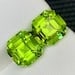 Earrings Size Green Peridot Calibrated Pair Gemstone - 4.990 Carat - 6
