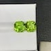 Earrings Size Green Peridot Calibrated Pair Gemstone - 4.990 Carat - 7