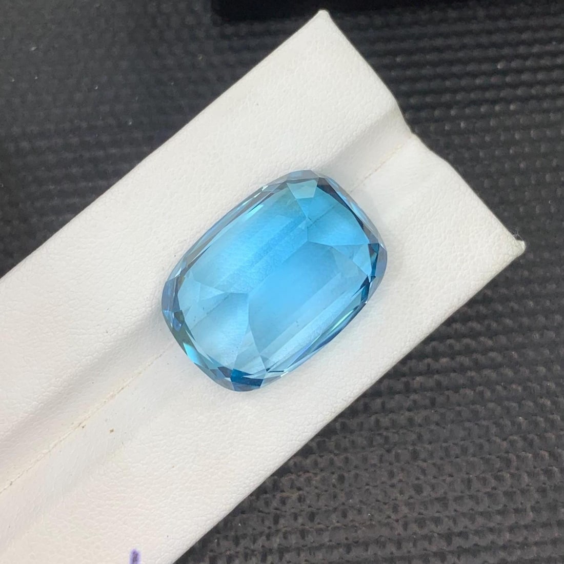 Swiss Blue Topaz Gemstone Necklace Size Facted Cushion Cut November Birthstone - 49.17 Carat - 10