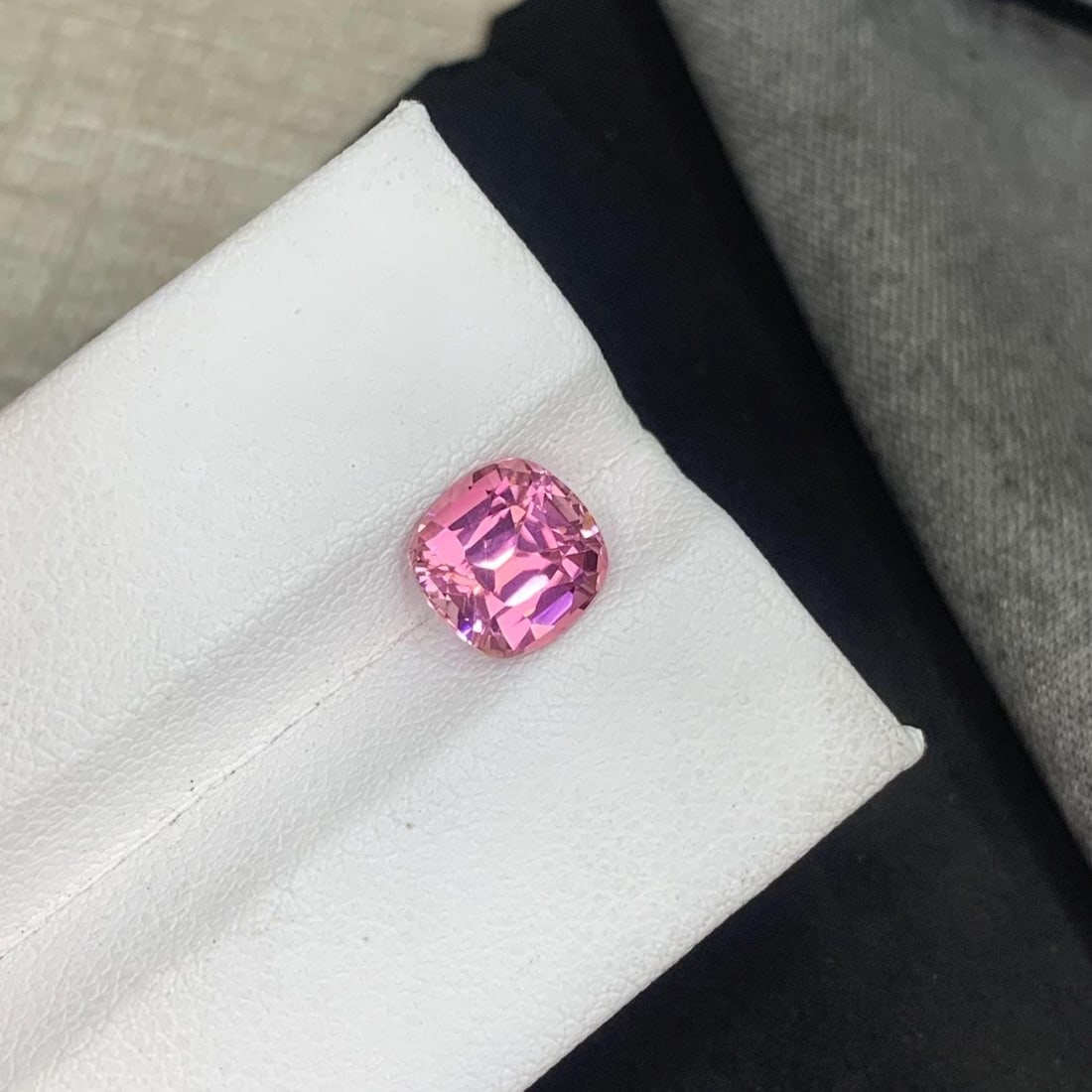 Jewelry Size Soft Pink Tourmaline Loose Gemstone Cushion Cut From Afghanistan - 2 Carat - 2