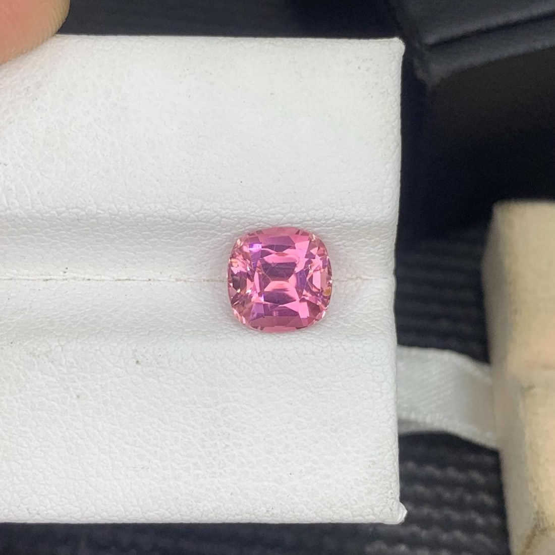 Jewelry Size Soft Pink Tourmaline Loose Gemstone Cushion Cut From Afghanistan - 2 Carat - 5