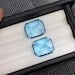 Emerald Cut Swiss Blue Topaz Loose Gemstone Pair, 27.275 Carat - 19