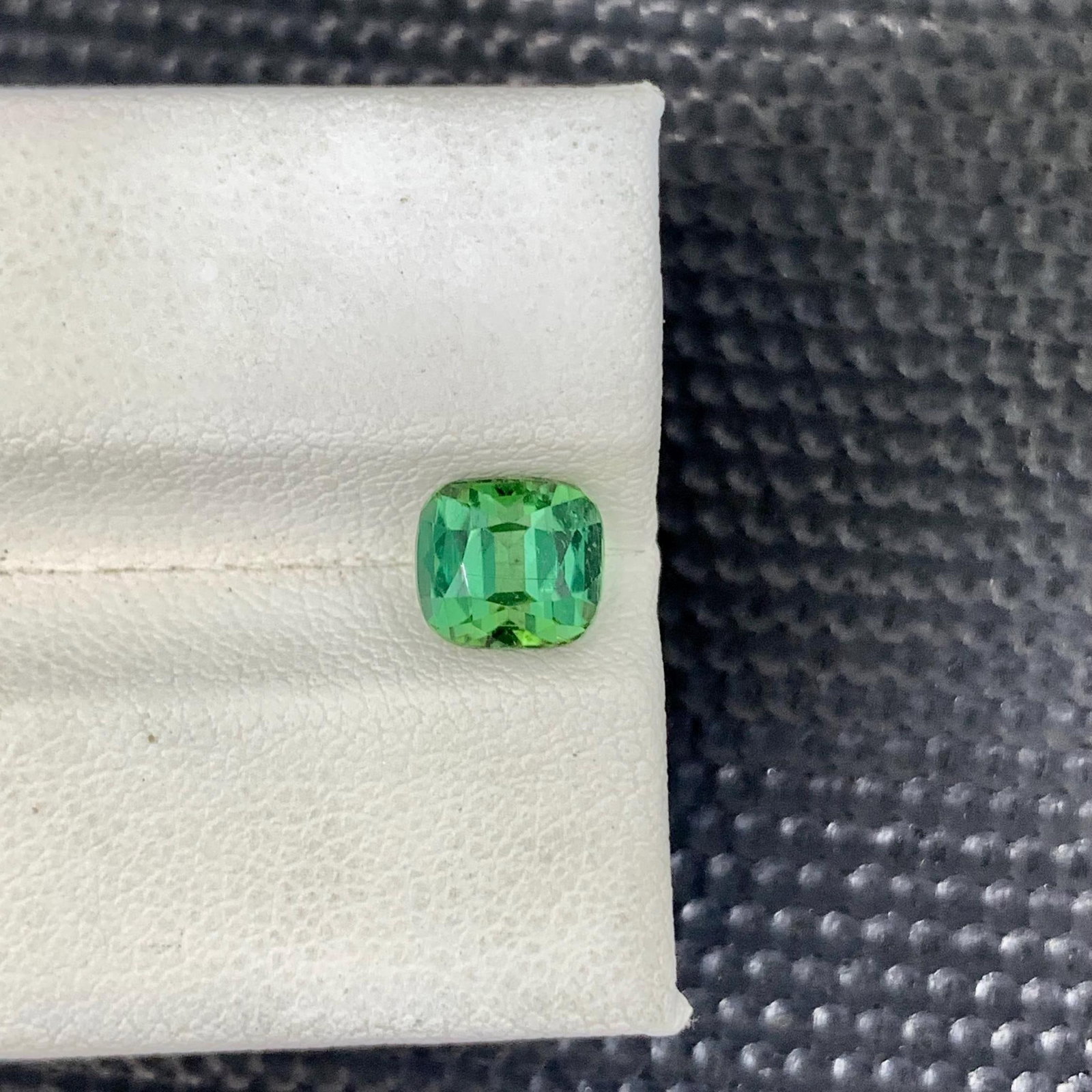 Mint Green Tourmaline Gemstone: 1.87 Carat Faceted Cushion Cut (1 of 17)