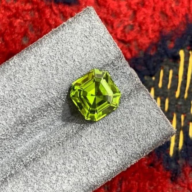 Natural Deep Green Peridot Gemstone - 3.89 Carat - 5