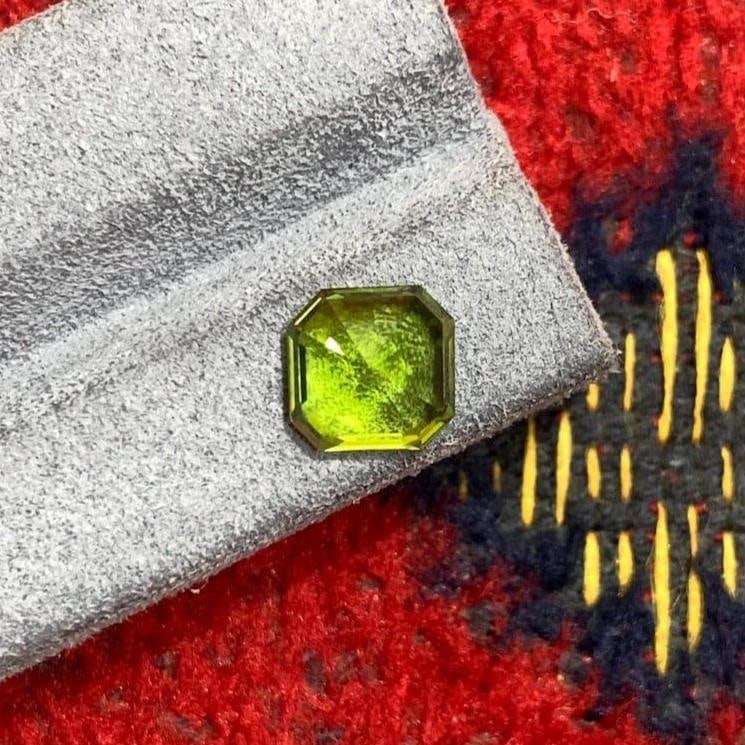 Natural Deep Green Peridot Gemstone - 3.89 Carat - 7