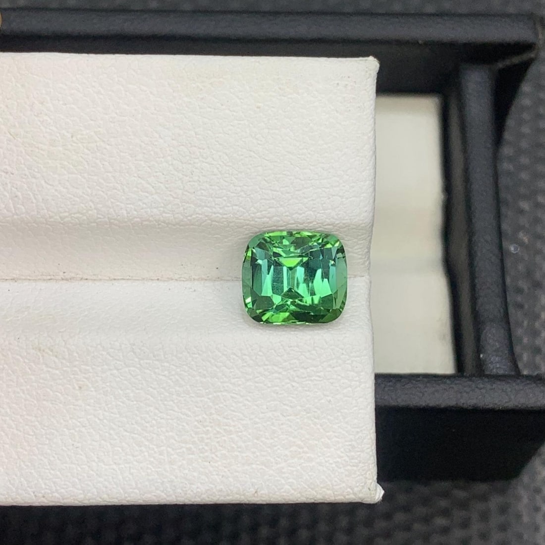 Mint Green Tourmaline Gemstone: 2.475 Carat Cushion Cut, Afghanistan Origin - 6
