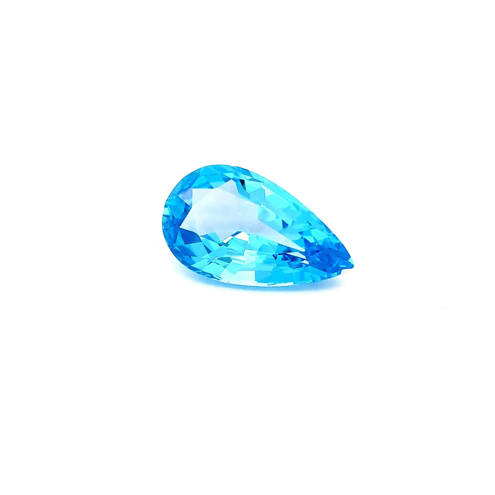 45.975 Carat Swiss Blue Topaz Pear Cut Loose Gemstone For Necklace - 2