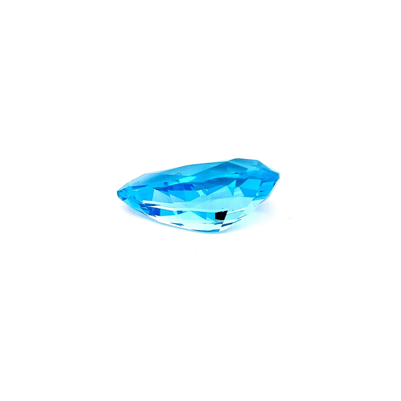 45.975 Carat Swiss Blue Topaz Pear Cut Loose Gemstone For Necklace - 4