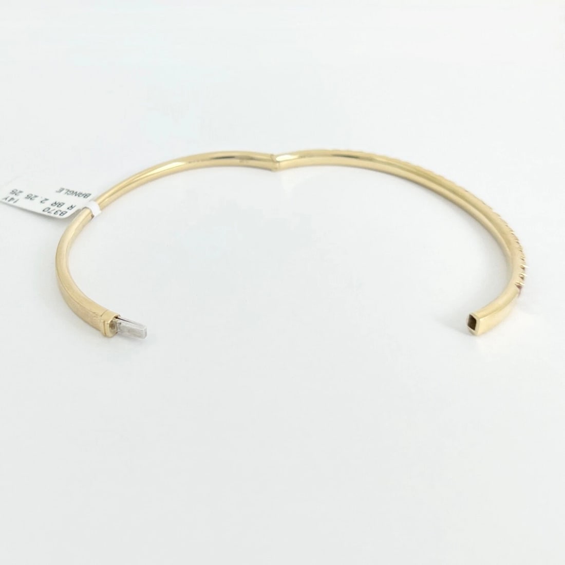 Ruby Gemstone Bangle Bracelet 14K Yellow Gold, 2.25 CTW - 7