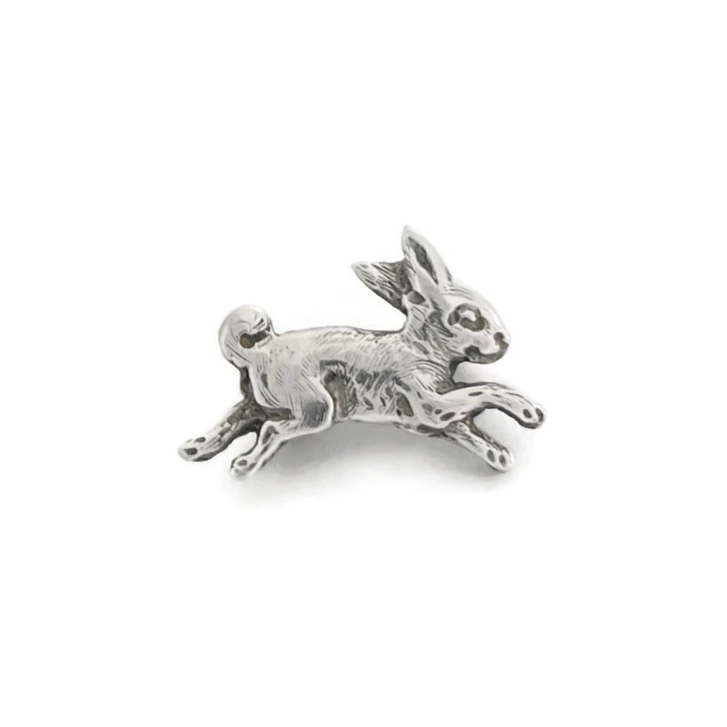Vintage 1940's Bunny Rabbit Pin Brooch Sterling Silver, 1.57 Grams (1 of 5)