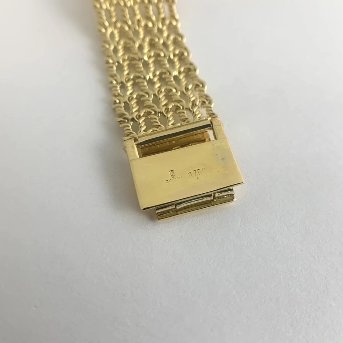 Vintage Corum Diamond Bezel 18K Yellow Gold Watch, 24 mm, .32 CTW, 46.90 Gr - 10