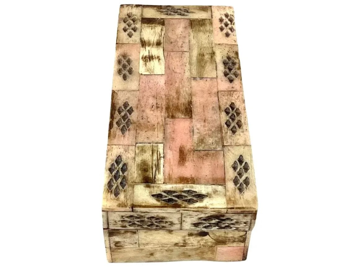 20th Century Tessellated Bone Trinket Box - 6