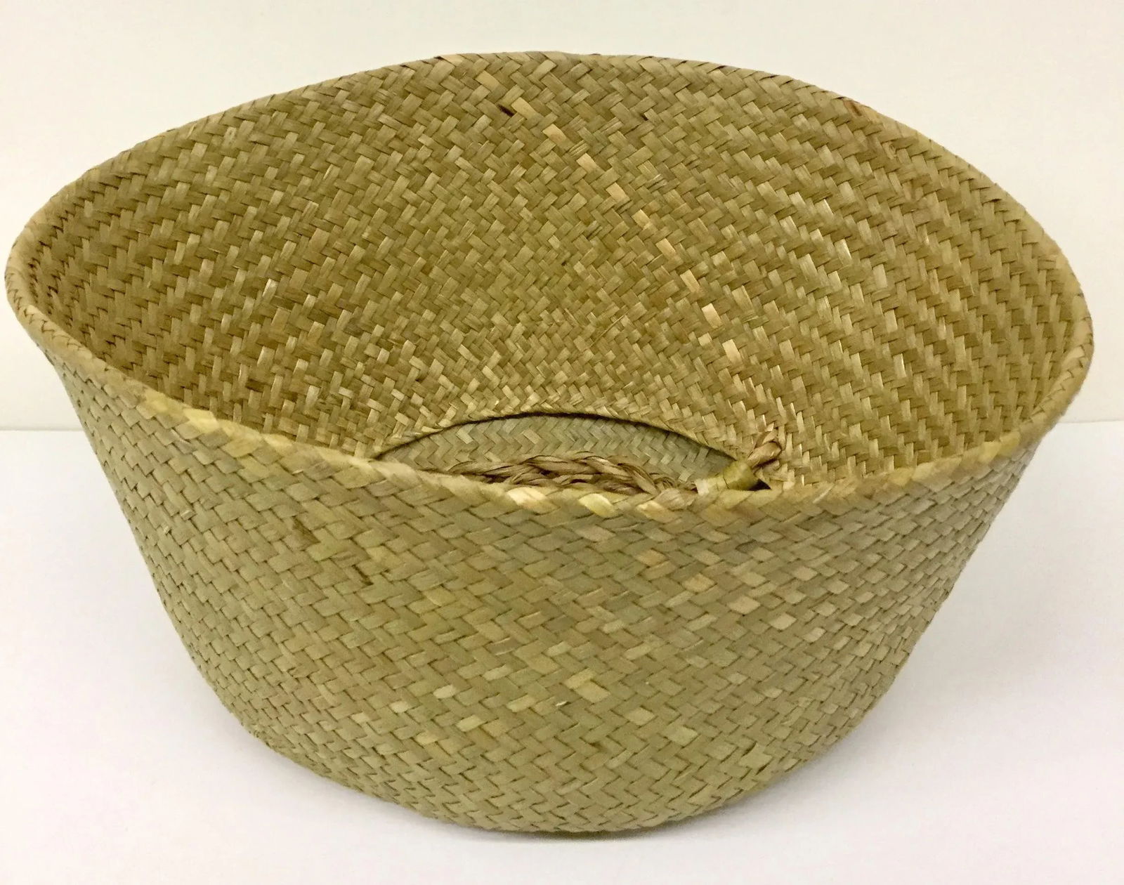 Natural Straw Collapsible Basket - 3