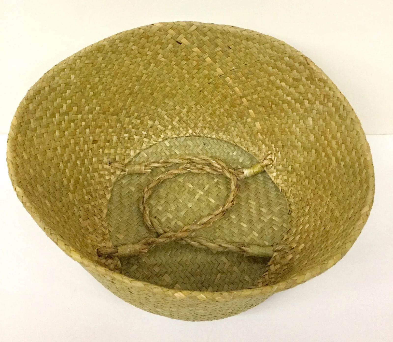 Natural Straw Collapsible Basket - 4