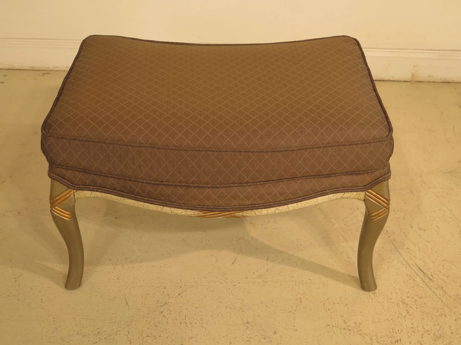 Upholstered Arm Chair & Matching Ottoman - 8