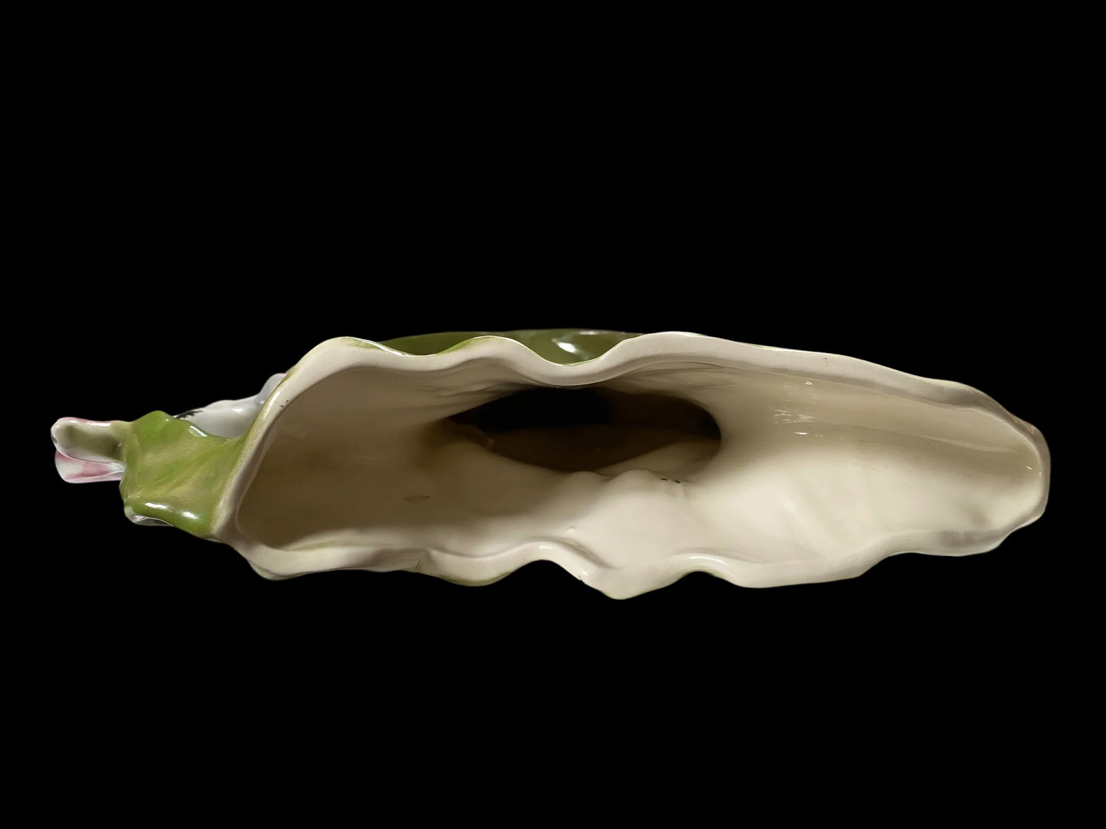 1930s Polychrome Italian Vase With Palm Trees, Woman With Bananas and Elephant With Upturned Trunk - 8