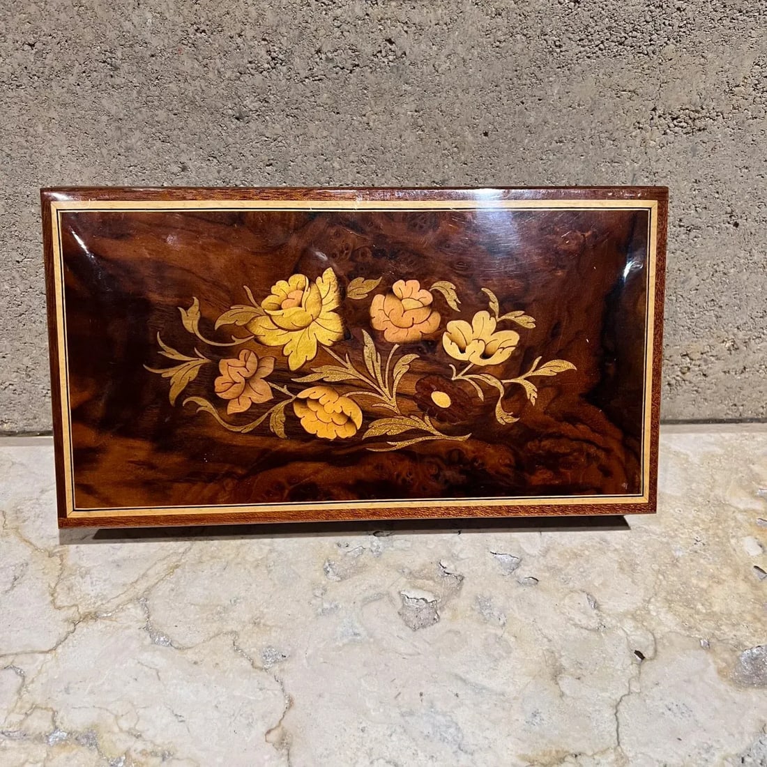 Italian Jewelry Music Footed Box Reuge Ste-Croix Love Story Hollywood Regency - 11