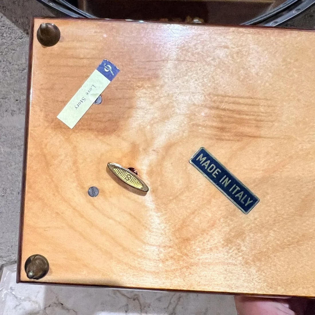 Italian Jewelry Music Footed Box Reuge Ste-Croix Love Story Hollywood Regency - 9