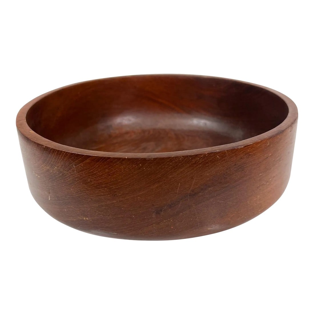 1960s Solid Teak Wood Bowl Style of Dansk Designs Denmark (1 of 9)