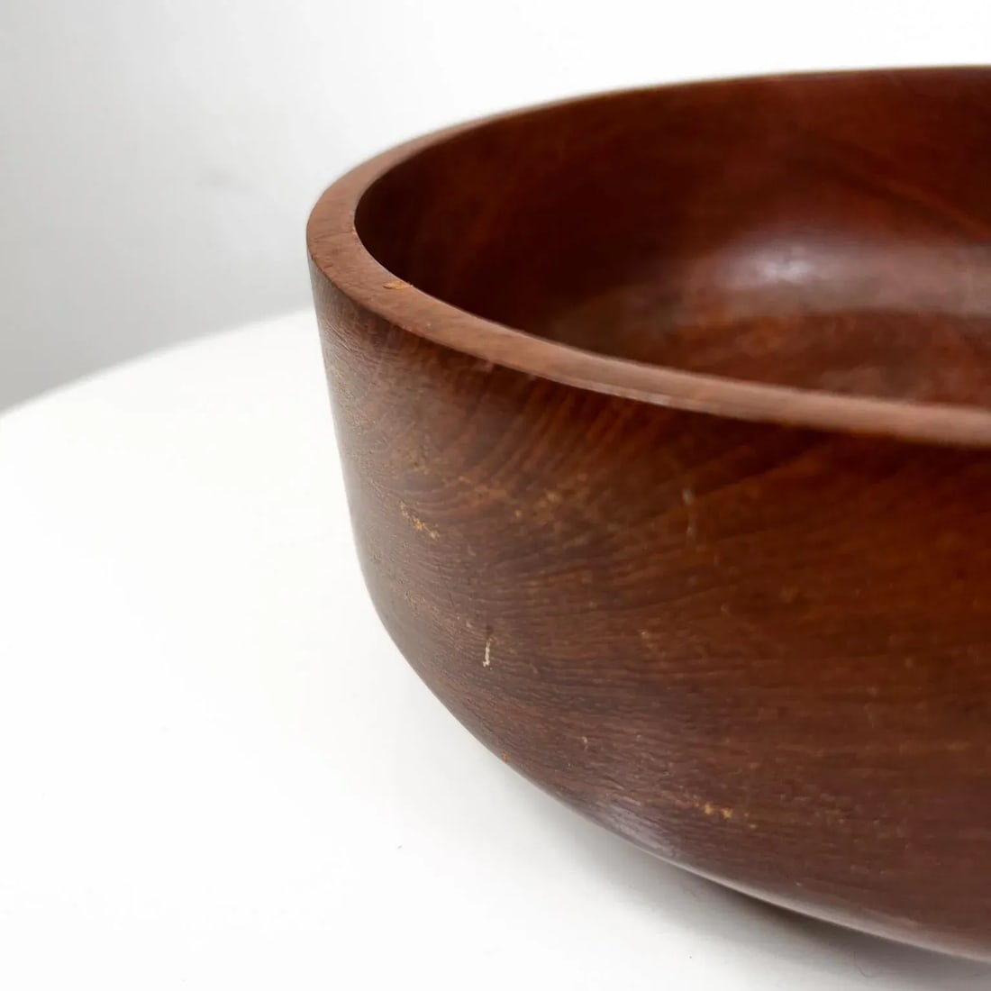 1960s Solid Teak Wood Bowl Style of Dansk Designs Denmark - 2