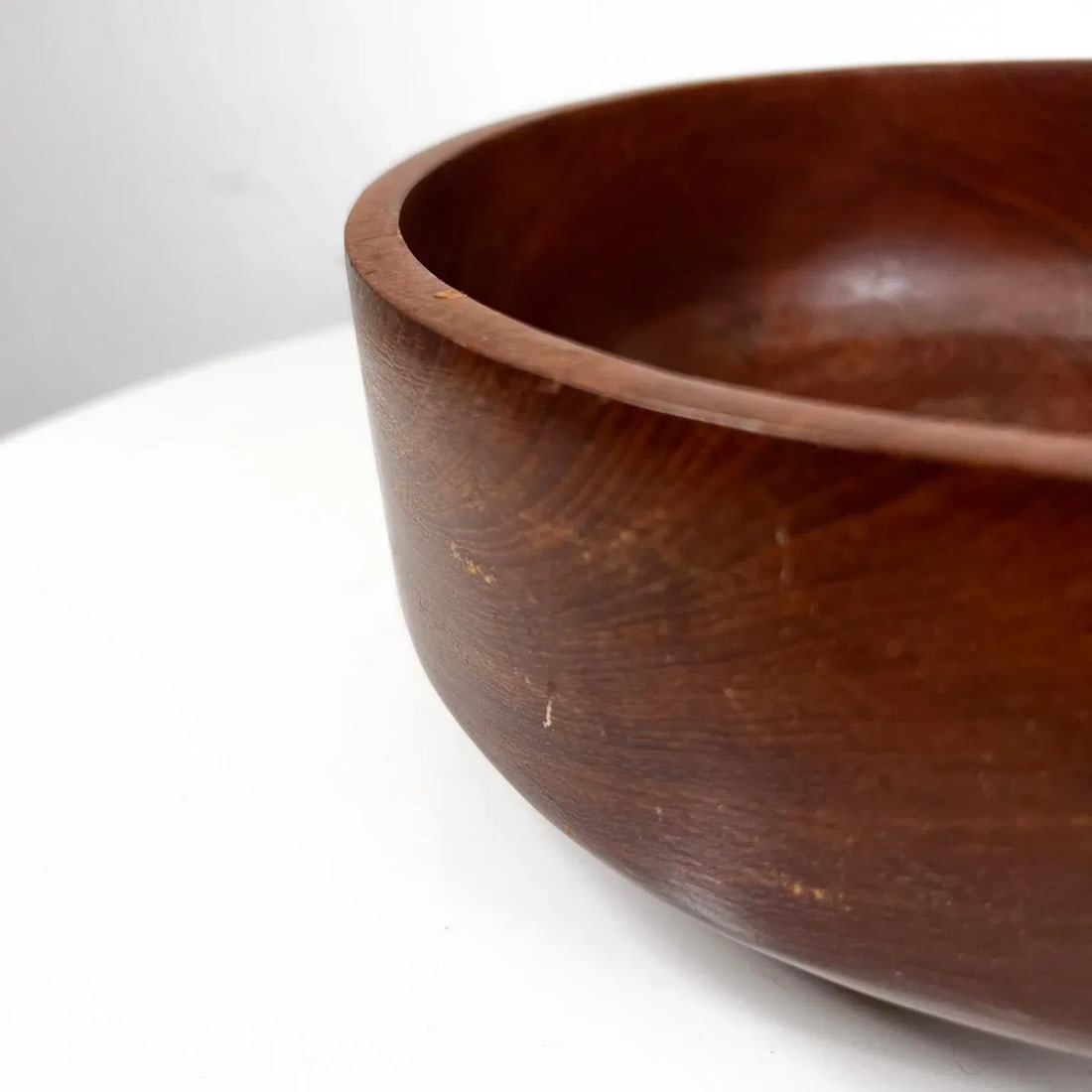 1960s Solid Teak Wood Bowl Style of Dansk Designs Denmark - 4