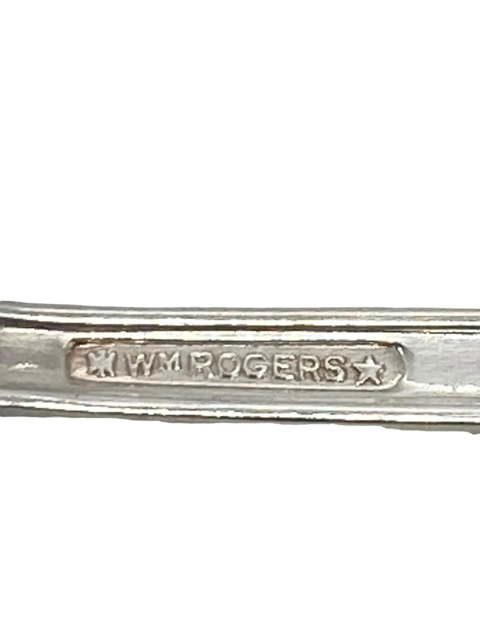 1954 Wm Rogers Is Glossy Silver Plate "œMountain Rose" Wm Rogers Tomato Cranberry Server - 11