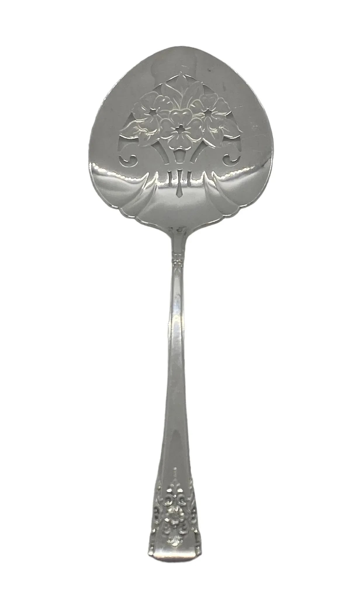 1954 Wm Rogers Is Glossy Silver Plate "œMountain Rose" Wm Rogers Tomato Cranberry Server - 5