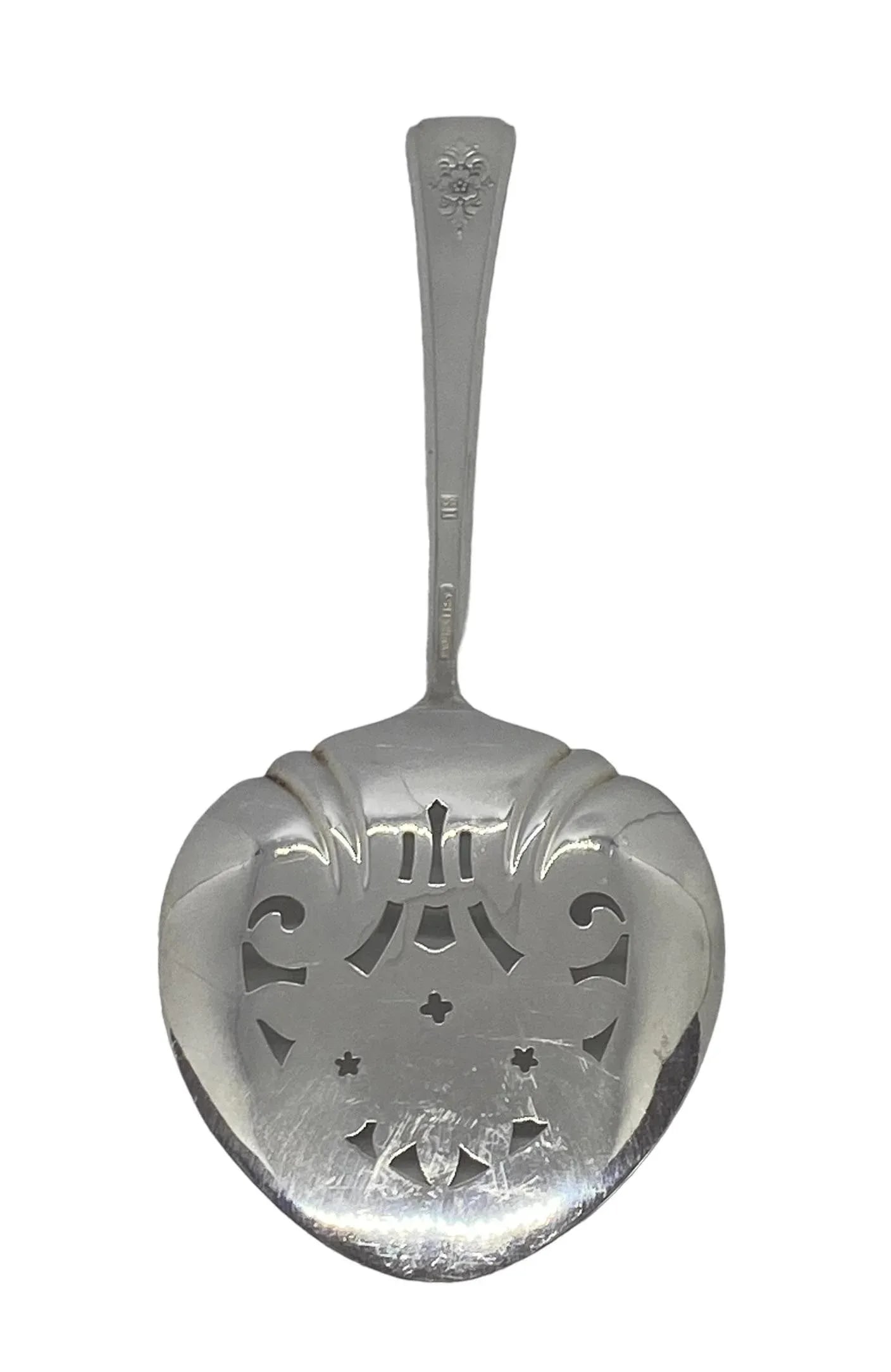 1954 Wm Rogers Is Glossy Silver Plate "œMountain Rose" Wm Rogers Tomato Cranberry Server - 9