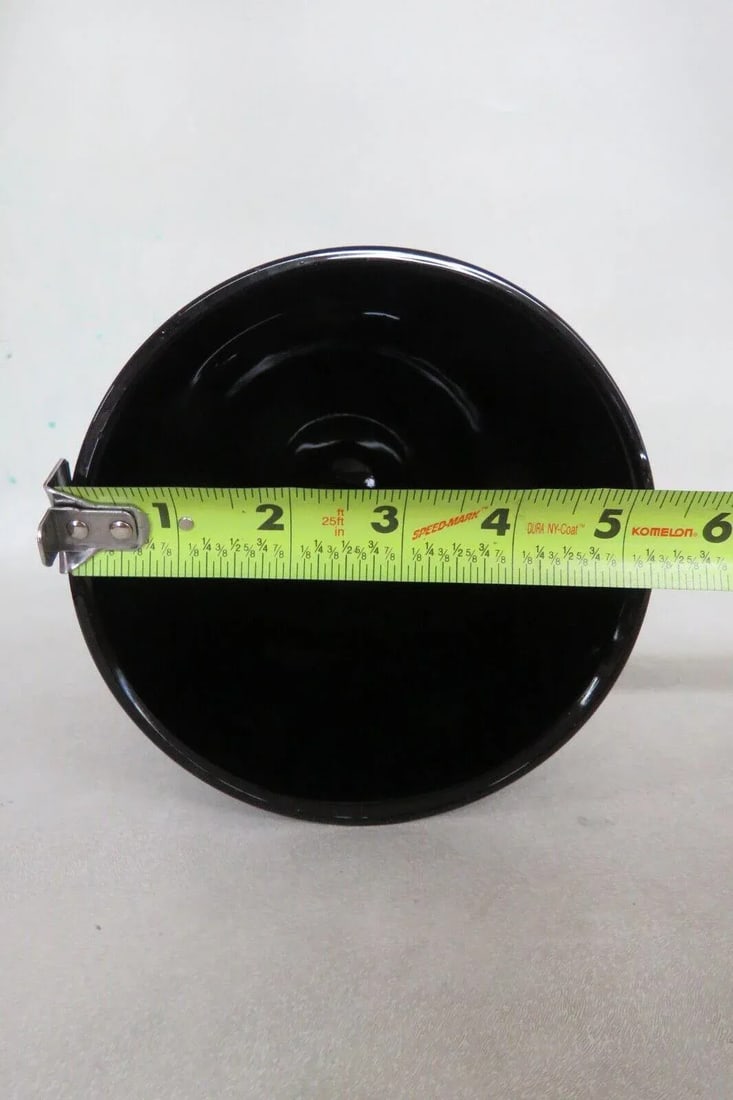 Tiara Indiana Glass Black Diamond Point Large Apothecary Candy Jar Vase - 8