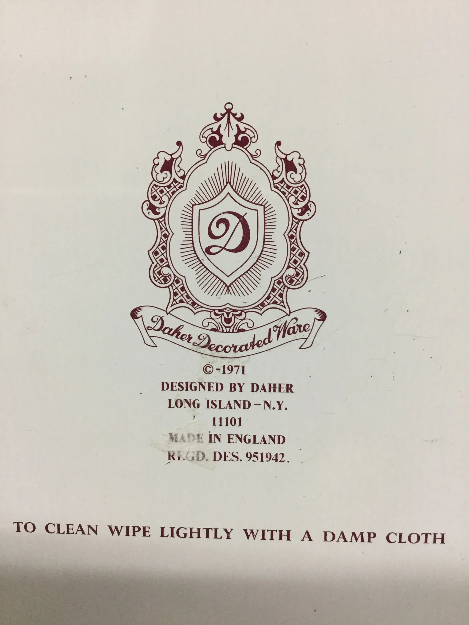 1971 Daher Victorian Scene Toleware Bowl - 7