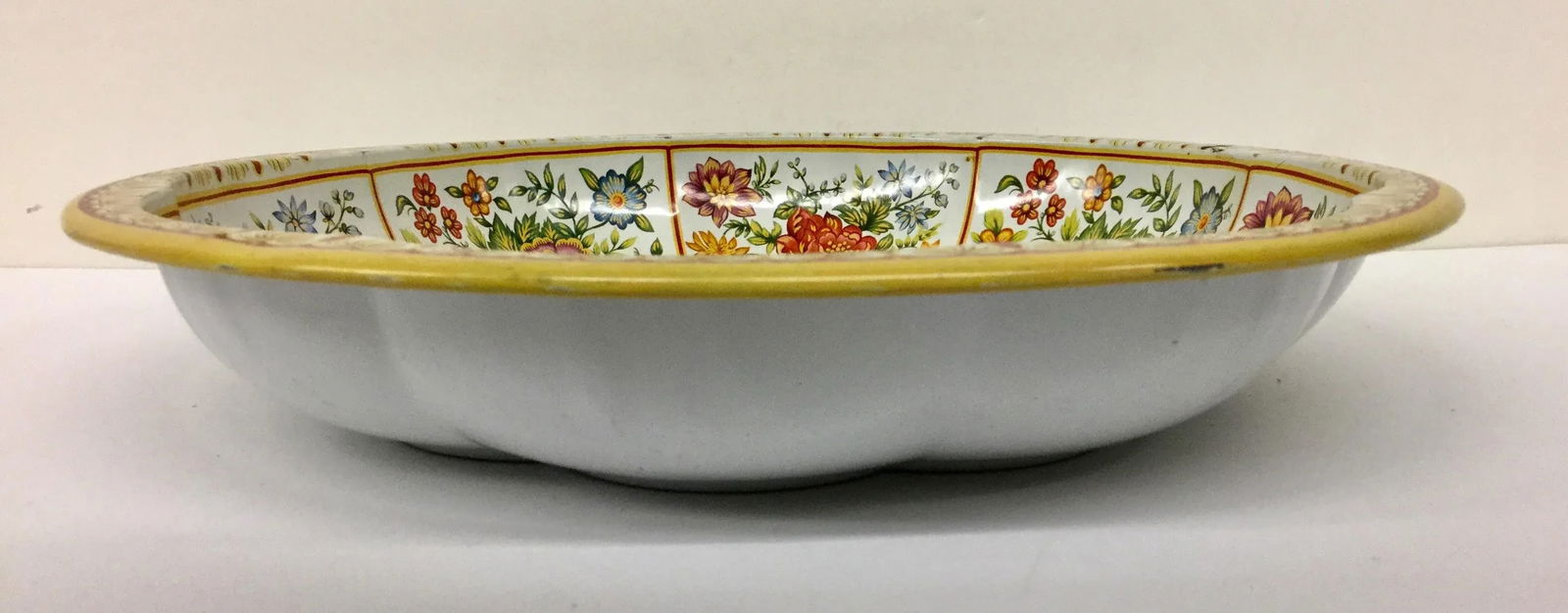 1971 Daher Victorian Scene Toleware Bowl - 8