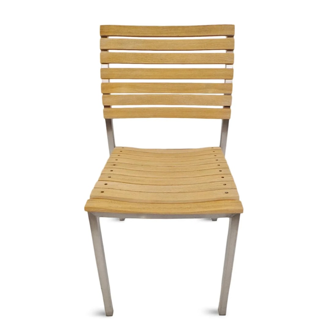Teak Slat Simple Chair - 2