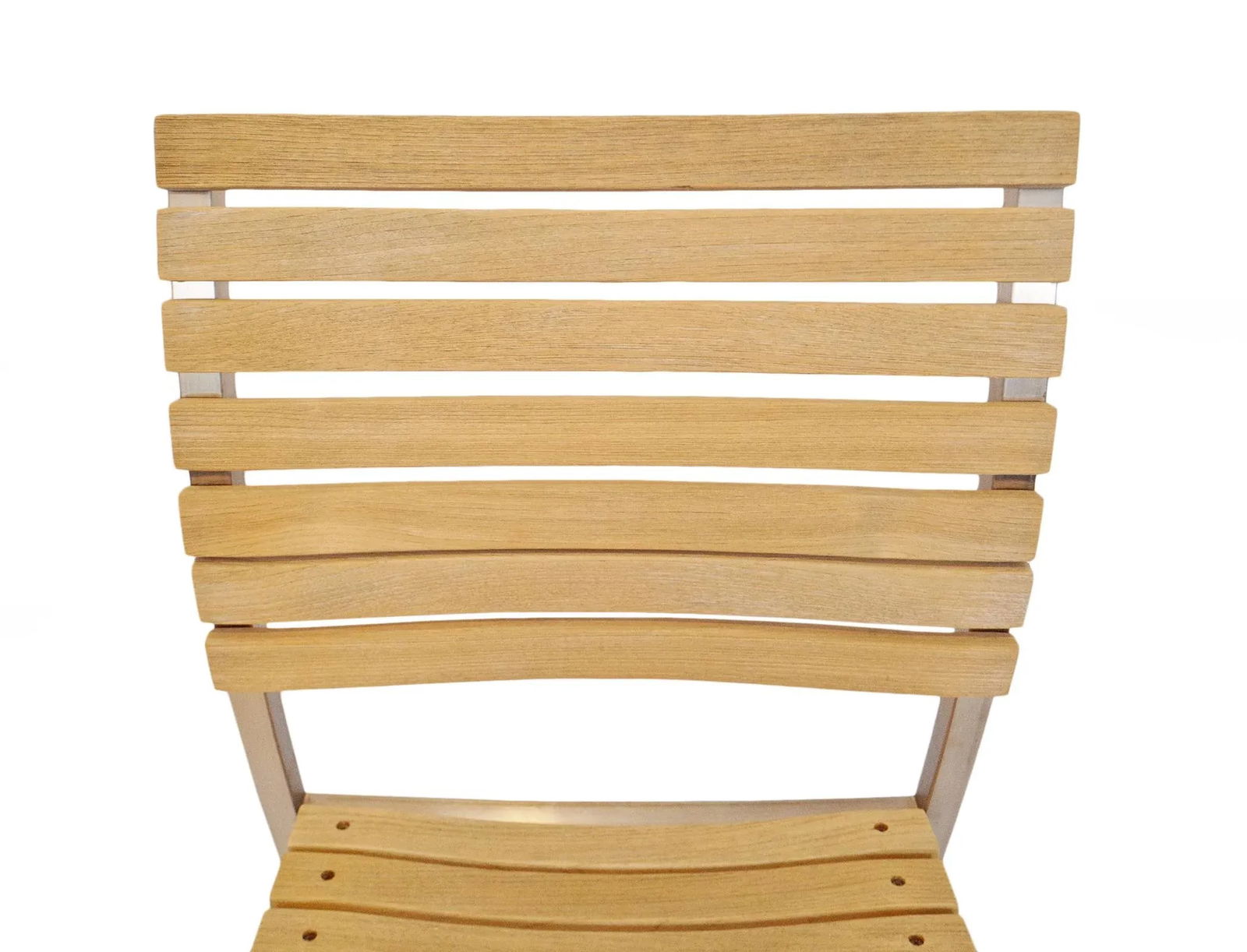 Teak Slat Simple Chair - 5